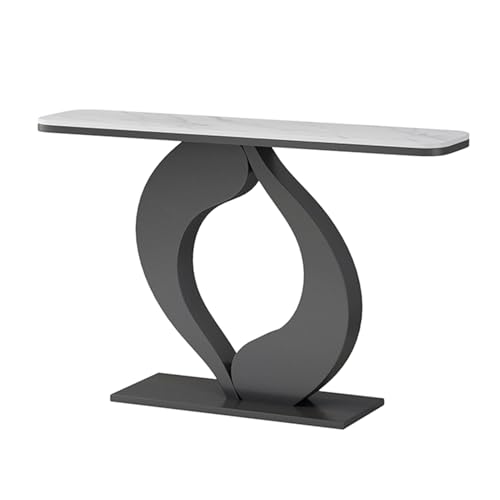 Mesa de pasillo compacta para eliminar el desorden en la entrada de la casa