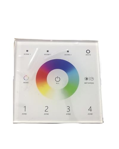 High voltage 85-265V DMX512 controller color temperature RGBW dimming color RGB + CCT 4 zone remote control panel(T14 1 RGBW ver