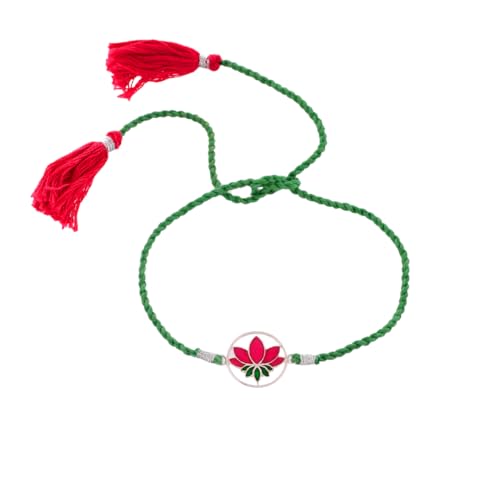Image of ROOVI Pure 925 Sterling Silver Rakhi for Bhai with Roli Chawal | Chandi Ki Rakhi Original | Krishna Morpankh, Trishul, Ganesh, Ram, Om, Evil Eye, Infinity Rakhi for Brother With Certificate