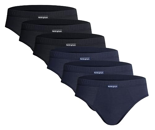 Nottingham Slip Uomo Cotone Mercerizzato, Art. 8000 Assortito 6pz M