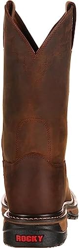 Rocky Men's RKW0131 Western Boot, Dark Brown, 8.5 W US | Image 3