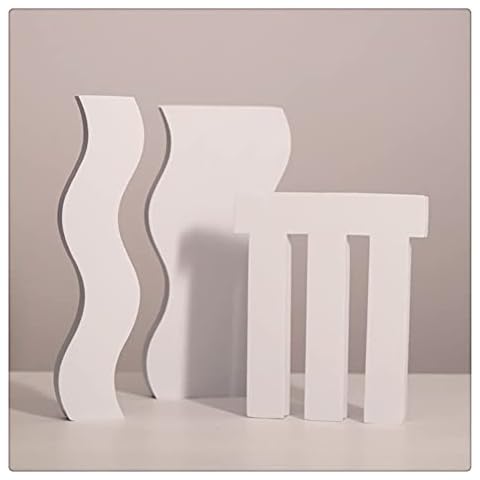 GISELA D 3Pcs Geometric Photographic Props Set White Wave Shape Foam Stereo Ornament Shooting Backdrop Indoor Posing Photo Decor Background Cover