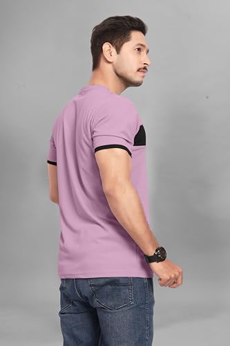 Image of Men's Polister Solid Round Neck Half Sleeve Shirt(D P K P-1284)