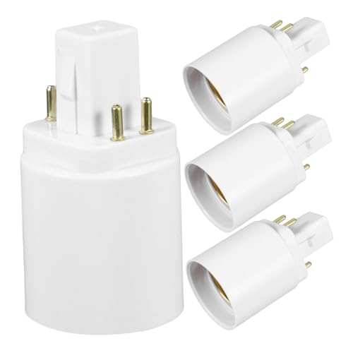 KONTONTY 4 pièces Adaptateur de Douille à Broches Résistant Chaleur Support pour Ampoules LED Installation Facile Compatible Maison Bureau Magasin Lot