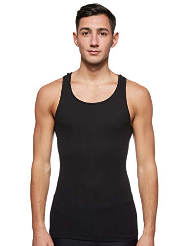 Hanes Men's Comfortsoft Moisture Wicking Tagless Tank Undershirts-Multipacks, Assorted 4-Pack, Large #TOP3