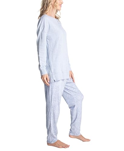 Hanes Midnights Long Sleeve Top and Pajama Loungewear Set, Multiple Colors, Multiple Sizes3