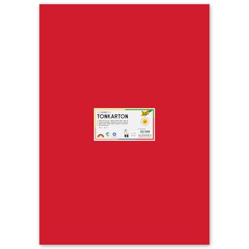 Tonkarton 180g/m DIN A2 10 Blatt (Hochrot)