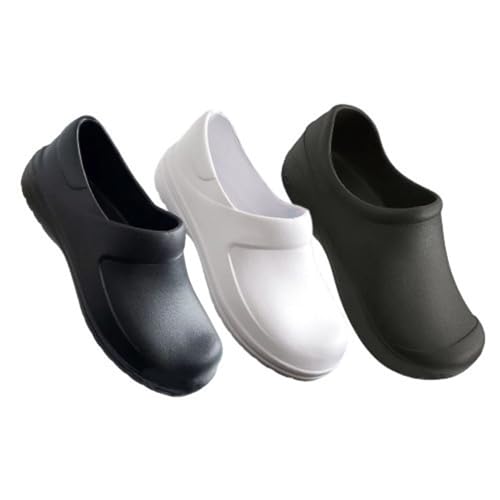Sapato Babuche Fechado Profissional Trabalho Cozinha (Preto Liso, BR, Adulto, Numérico, 34)