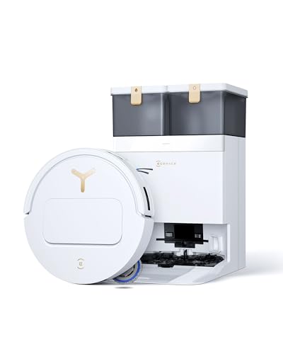 ECOVACS T50 PRO OMNI Gen3 Robot Aspirapolvere Lavapavimenti 25000 Pa | AIVI 3D 3.0, Detergente Automatico, Lavaggio a 75 °C, ZeroTangle 3.0 Tecnologia Anti-ingombramento, Ricarica Automatica, 81mm