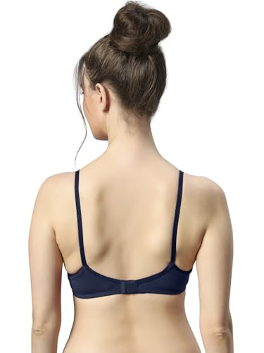 Image of Sonari 007 Wire Free Padded Bra | Medium Padding for Support, Medium Coverage, Soft Cotton Polyester Material, Adjustable Straps with Hook & Eye Closure, Wash Only