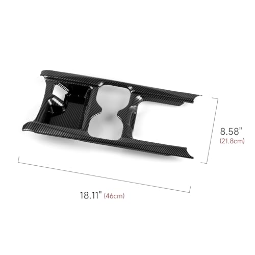 Image of for Honda CR-V 2017 2018 2019 Accessories Cup Water Frame Decals CRV ABS Carbon Fiber Stickers, B
