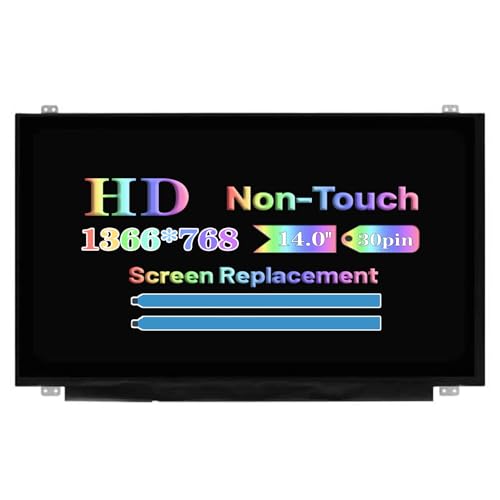 Image of 30 pins Screen Replacement for Dell Latitude E5450 E5470 E6440 E7440 E7450 E7470 (Older Models - Before 2020) 14.0 inch HD 1366 * 768 LCD LED Display Panel (Not for 40Pins)