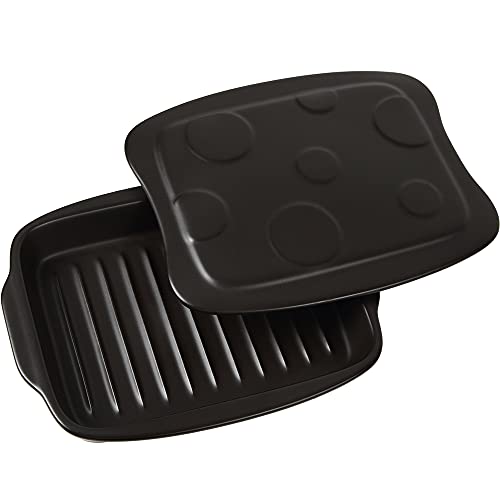 日本製 蓋つき 超耐熱性 IWANO 魚焼きグリル用 ほったらかし調理の決定版 対流熱と放射熱でおいしさ倍増◎ オーブン 電子レンジ 直火 炭火 食洗機 可 下ごしらえ→調理→保存までこれ1つで フタにも取手がありつかみやすい 温めてそのままテーブルへ 陶器 かんたんに高温調理 魚焼きグリル内の面倒な掃除不要に グリラー キャンプ アウトドア にも 萬古焼