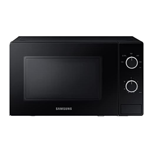 Samsung Forno a Microonde a Libera Installazione Cottura Essenziale, MS20A3010AL, Microonde 700 W, 20 L, 44l x 25,9h x 33,7p cm, Nero