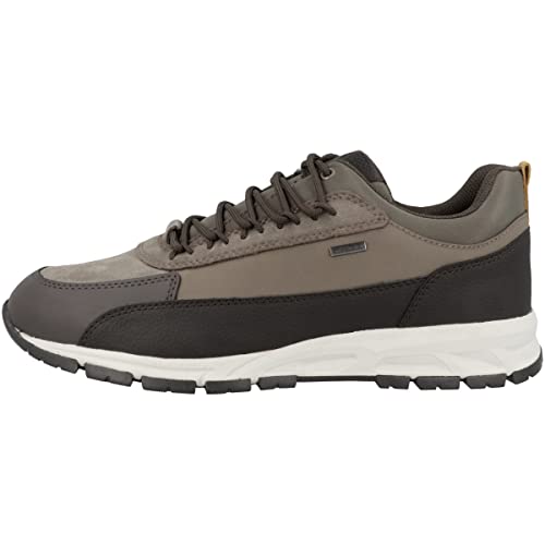 Geox U Delray B Abx B, Sneakers, Hombre, Multicolor Dk Coffee Dove Grey, 42 EU