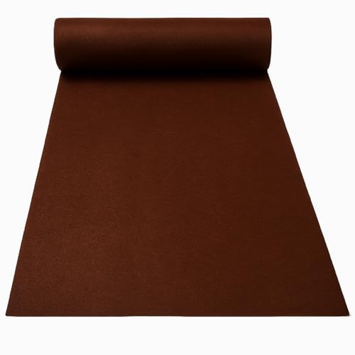 Image of Shanno Carpet for Wedding, Stage, Exhibition, Party, Office, Hotels Decoration, Living Room and Wall to Wall Carpet Size(3 x 5 Feet) Brown Color