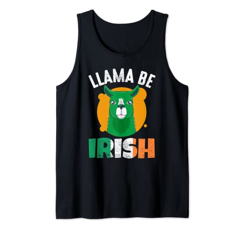 Llama Be Irish Tank Top