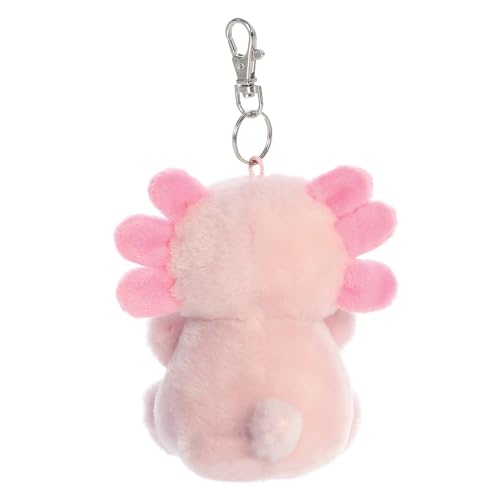 AURORA 34049, Palm Pals Ax Axolotl Clip-On, 10cm, Soft Toy, Pink, 4.33 inches (Pocket-sized) - Image 4