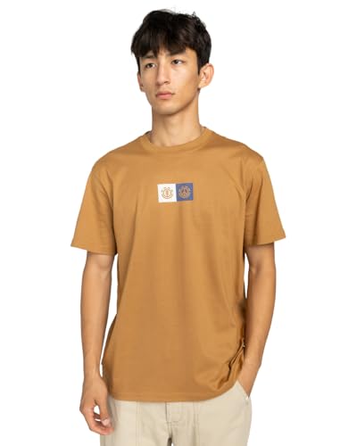 Element T-Shirt Manche Courtes Dual SS Homme Marron M