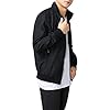 Allthemen Mens Summer Bomber Jackets Baseball Lightweight Windbreaker Sports Coat #1601 Black 2 3XL #2