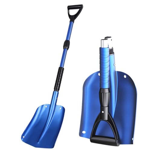 Pelle à neige d'urgence pliable avec manche rétractable en aluminium robuste