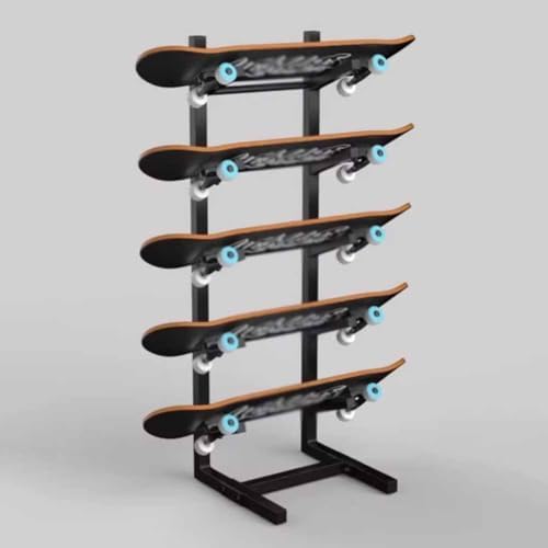 Multi-Functional Floor-Standing Storage Rack - Ski, Skateboard, Scooter Display Stand - Organizer & Sports Mat Holder for Home & Shop Use
