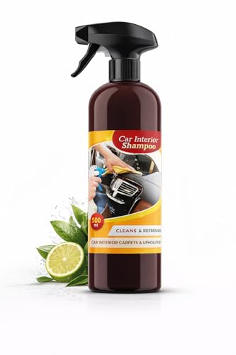 Image of Natural Care Car Interior Cleaner Shampoo 500 ml | Dashboard, Fabric, Vinyl, Rubber & Upholstery Cleaner | Plant-Based, Biodegradable, Non-Toxic