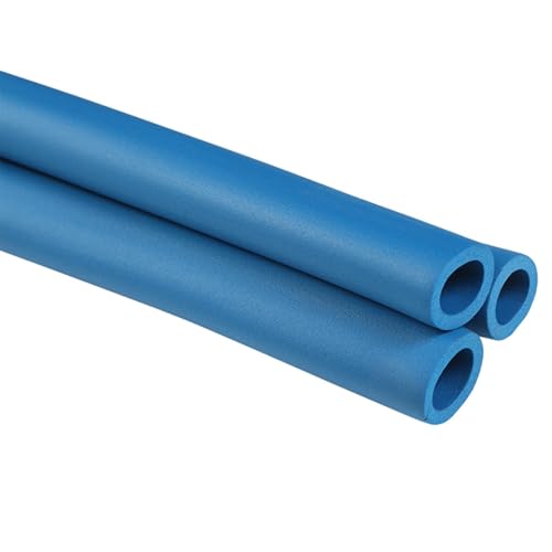PHATM Isolation de Tuyau Antigel de Tube de Mousse de Calage de Tuyau de 1,80 m, Isolation de Tuyau d'eau Extérieure, ID 16/19/25/32,0 mm, Épaisseur 9,0 mm(Blue,32.0 mm/1.26 in)