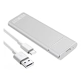 GUSMUBA External Hard Drive, 2TB Portable Hard Drive, USB 3.0 Data Cable/Type C, Data Storage, Slim External, Compatible with PC/Laptop/Mac os (2TB, Silver).