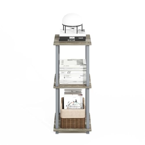 Librero apilable Turn-N-Tube Furinno modular sin herramientas para salón 5