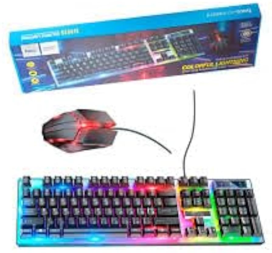 Hoco GM18 RGB Backlit Gaming Keyboard and Mouse Combo – Wired USB
