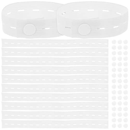 Zerodeko Knit Socks 50pcs Clothes Straps Elastic Nylon Drawer Travel White Clothes Organizing Straps