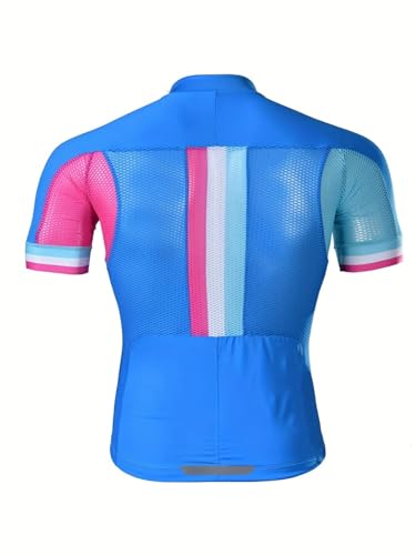 Camiseta masculina Downhill Jersey Mountain Bike Ciclismo Proteção Solar Corrida Zíper Completo Seca