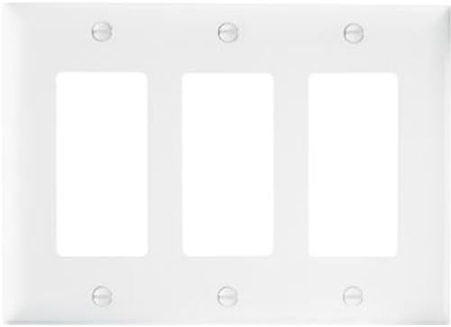 PASS & SEYMOUR TP263WCC12 WHT 3G Nyl Wall Plate