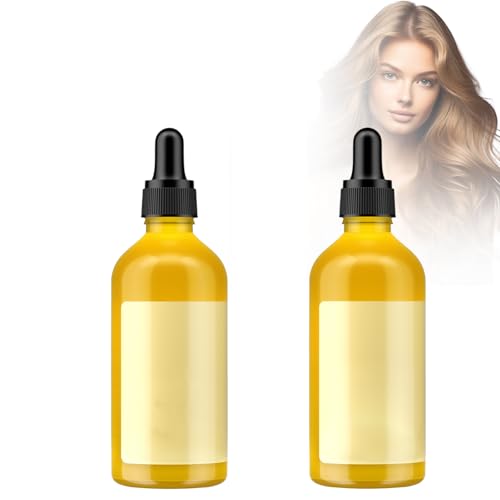 2 Pièces Huile Capillaire Sérum De Traitement Capillaire, Huile Pour La Pousse Des Cheveux Sérum Capillaire, Sérum Hydratant En Profondeur Pour Les Cheveux Fins, Crépus Et Abîmés