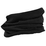 [チャーム] 3way リバーシブル ネックウォーマー (フリーサイズ/男女兼用/ブラック×ライトグレー) 帽子 UV (オーガニックコットン100% / 日本製) ケア帽子 医療用