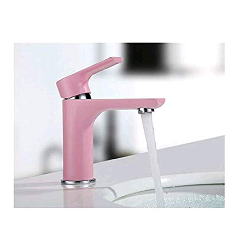 Kostenloser Versand Euro Pink Luxus Badezimmer Waschbecken Wasserhahn kleine einzigen Griff mit Diamond Waschbecken Mixer
