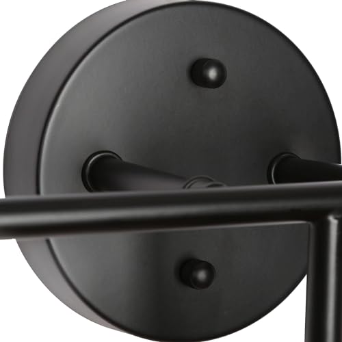 Image of KSANA Black Bathroom Light Fixtures, 3 Light Matte Black Vanity Lights for Bathroom with Seeded Glass Globe, 22 inch Modern Farmhouse Bathroom Lights Over Mirror