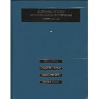 Business Policy: Text and Cases 0256115915 Book Cover
