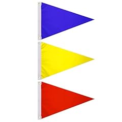 Red, Yellow and Blue Pennant Flag