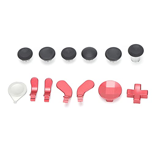 Generic Ensemble de Palettes de Boutons de Manette One, Accessoires de Boutons Lisses et Confortables pour One Series 2, Remplacement de de Manette de Jeu en Métal + Silicone pour les Joueurs