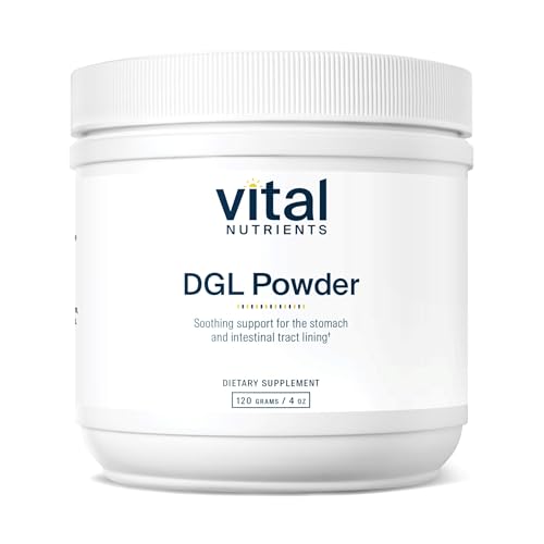 Vital Nutrients DGL Powder | Vegan DGL Licorice Root Extract to Support Healthy Stomach Lining and Digestive Tract* | Gluten, Dairy, Soy Free | Non-GMO | 120g