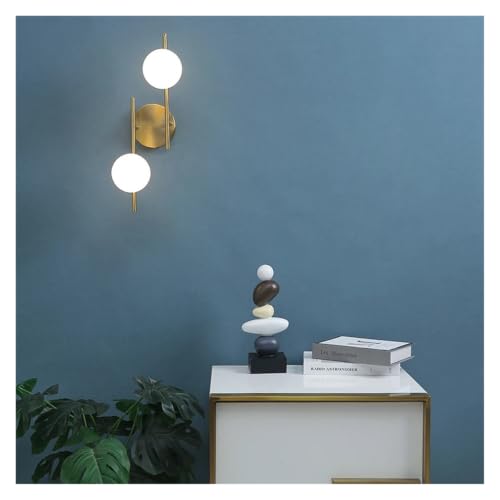 Iluminación de pared moderna para salones oscuros con difusor de vidrio 3