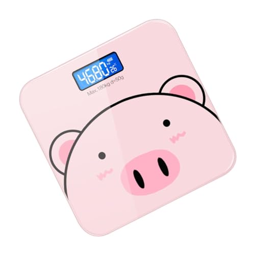 Balance de poids électronique cartoon USB rechargeable avec plateau de précision