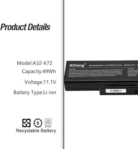 Plus de coupure coupable avec la batterie pour ASUS K72