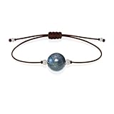 Pulsera Labradorita Natural – Protección & Transformación Interior | Joyería Hecha a Mano en España | Plata 925 | Ajustable Unisex | Regalo Elegante
