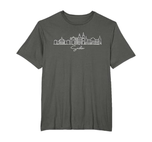 horizonte de la ciudad ESPAÑA Sevilla Camiseta