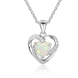 Long Chain Necklace for Women Pendant Fashion Opal Heart Necklace 1PC Diamond Necklace Woman Beating