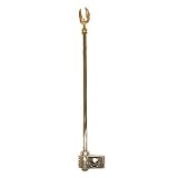 - Mástil de metal con soporte para fijación en tubo redondo de 5/16 '' (0,8 cm) a 5/8 '' (1,6 cm) con una altura de 30 cm.