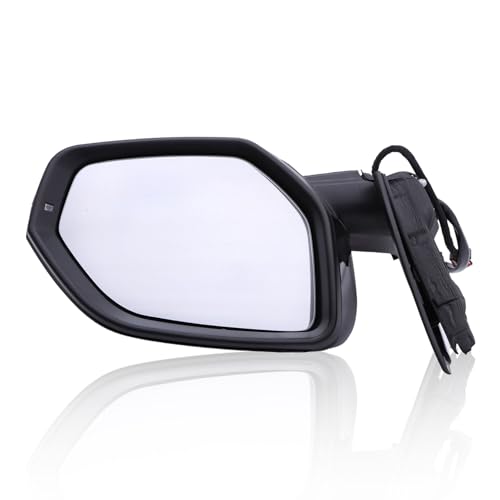 Wyrxalon Right Passenger Side Door Rrearview Mirror 6+2Pins 3CN857508AM9B9 Compatible With VW Atlas 2019-2023 Electric Adjustment Lens+Heating+Turn Signal+Folding+Illumination Lamp+Automatic Memory